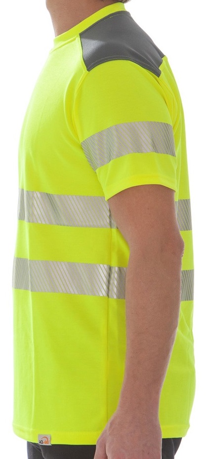 IQ-UV HIVI NATURAL T-Shirt zweifarbig Kl. 2, UPF 50+, w545042