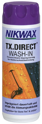 Nikwax TX.Direct® Wash-In 300 ml Imprägnierung für Wetterschutzbekleidung