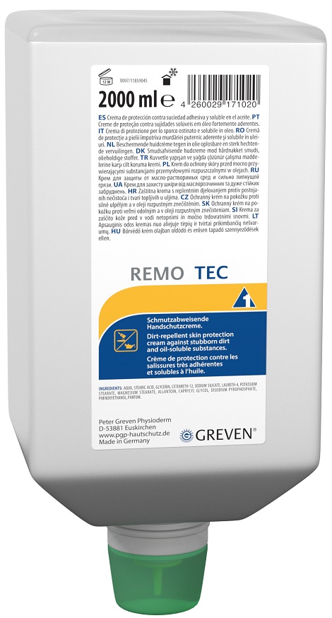 GREVEN® REMO-tec Hautschutzcreme 2.000 ml Varioflasche