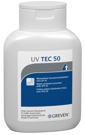 GREVEN® UV TEC 50 Sonnenschutzlotion mit LSF 50, 250 ml Flasche