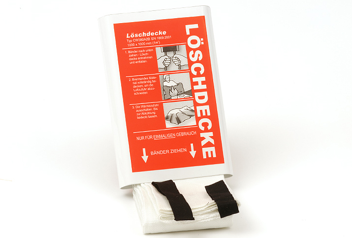 Löschdecke mit Ausziehbändern 41060