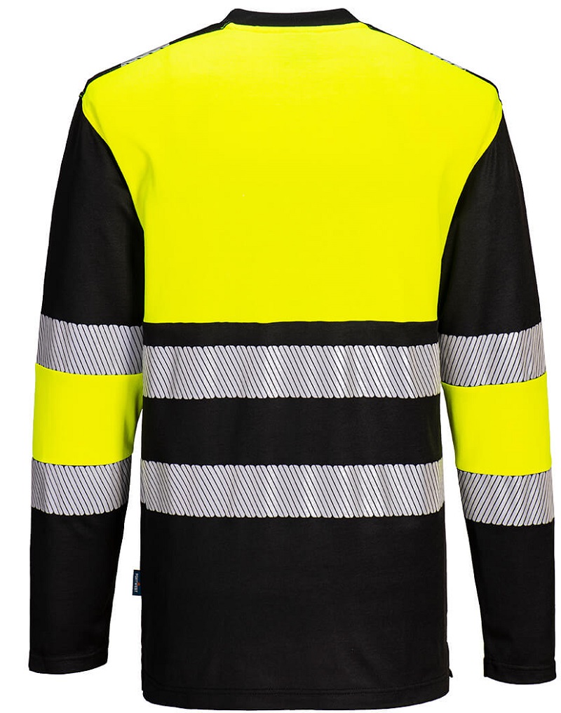 PW3™ Warnschutz T-Shirt Cotton-Comfort, langarm, Klasse 1, PW312