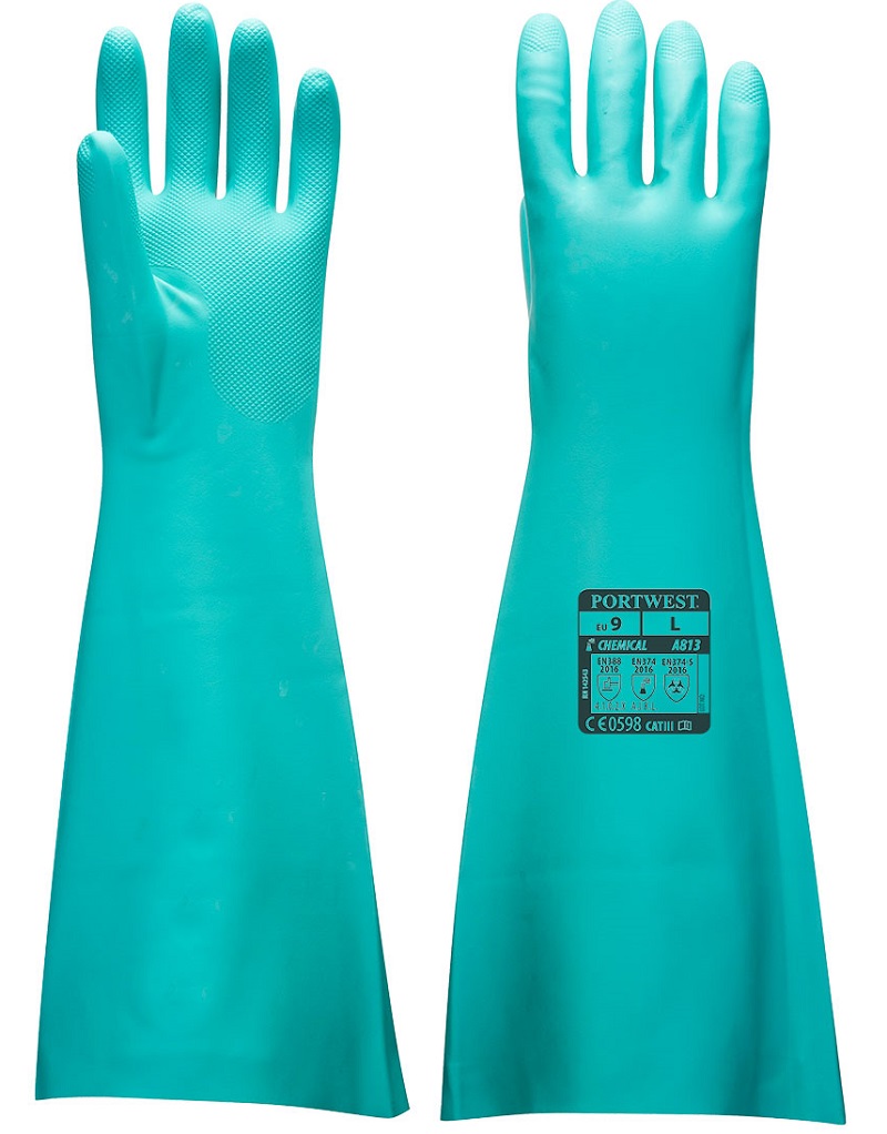 Chemikalienschutzhandschuh Nitril extralang