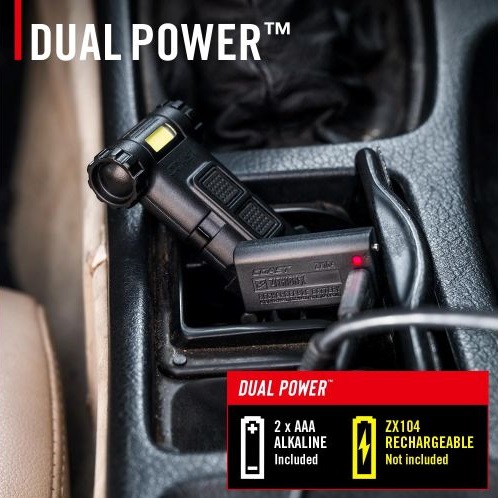 COAST® Clip-On-Lampe + rotes Licht - 120 Lumen HX4