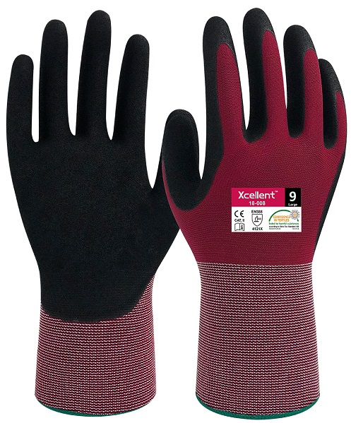 XCellent Second Skin Schutzhandschuh mit gesandeter Nitrilbeschichtung, 18-008
