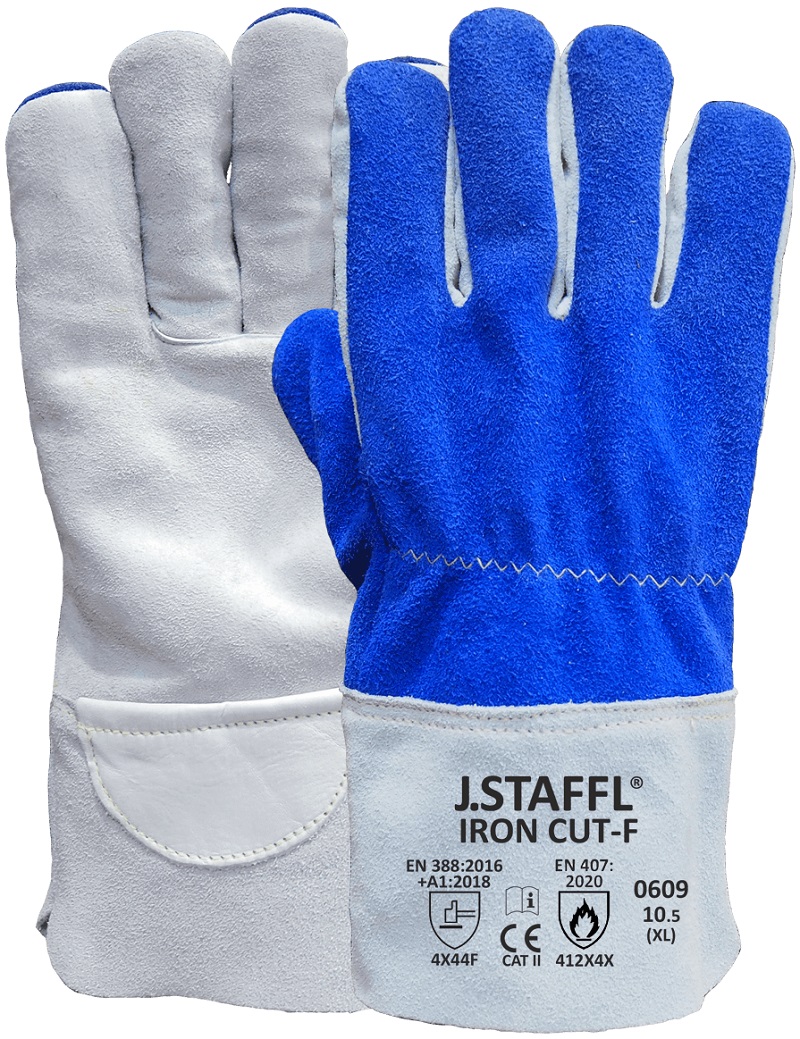 IRON CUT F Rindvolleder-Schnittschutzhandschuh Stufe F 0609