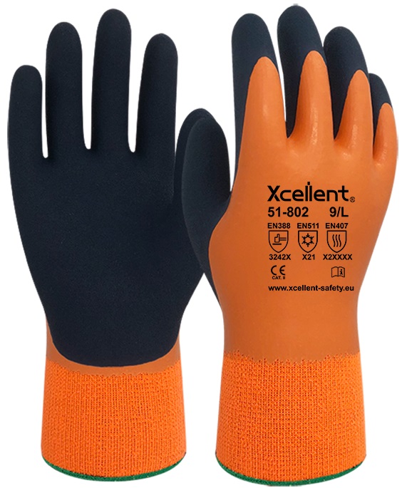 XCellent® ALASKA Kälteschutzhandschuh mit doppelter Latexbeschichtung 51-802