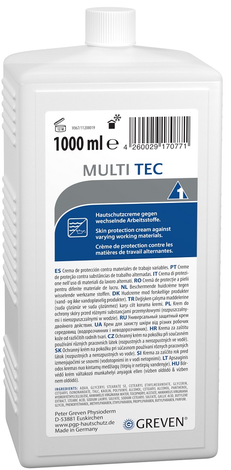 GREVEN® MULTI-TEC Hautschutzlotion 1.000 ml Hartflasche